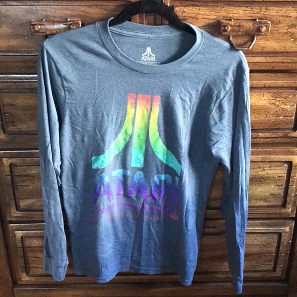 Ripple Junction Other - Atari blue grey long sleeve shirt